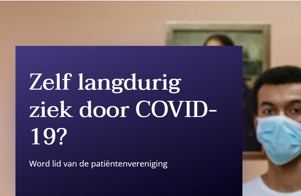 Zelf langdurig ziek door COVID-19? Word lid van de patiëntenvereniging